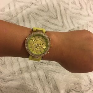 Michael kors watch yellow